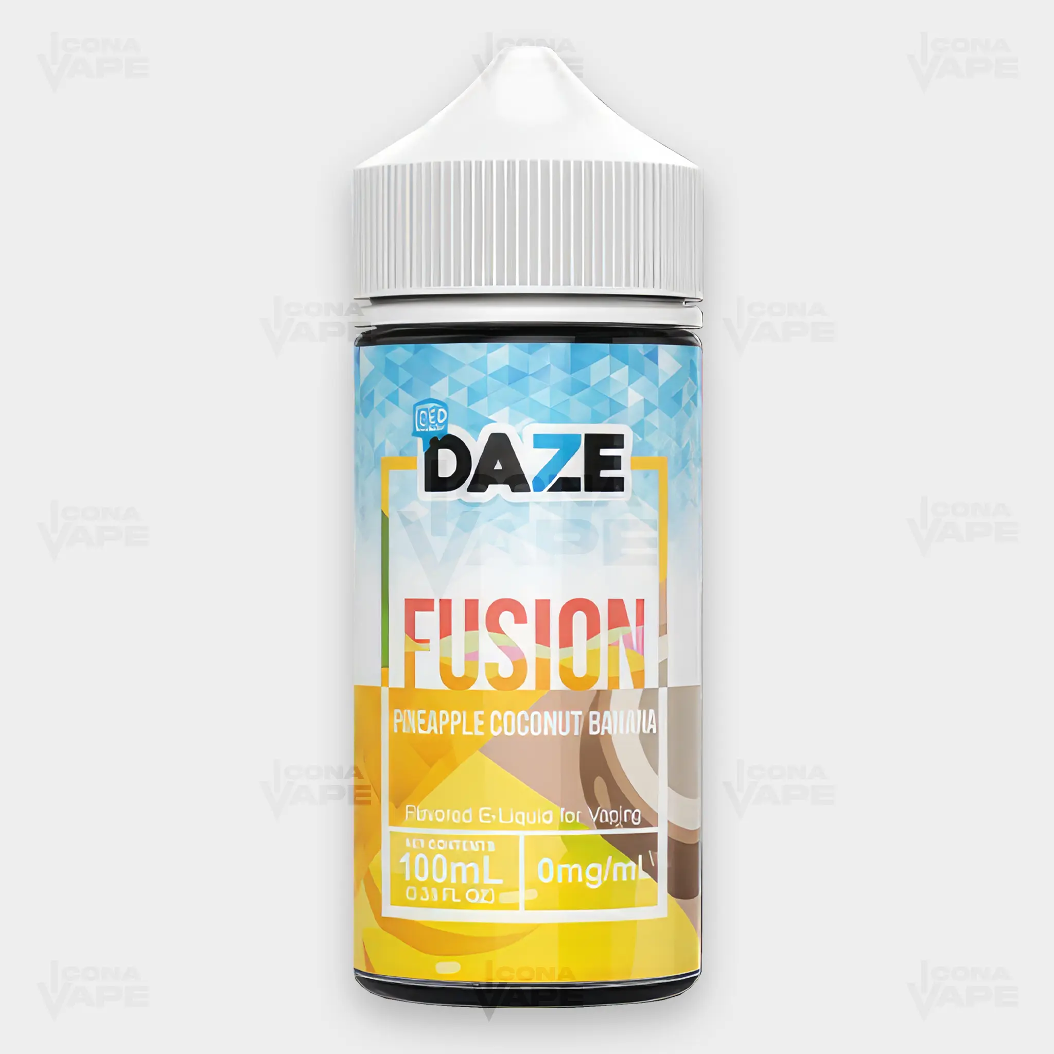 ICED PINEAPPLE COCONUT BANANA - 7 DAZE FUSION - 100ML