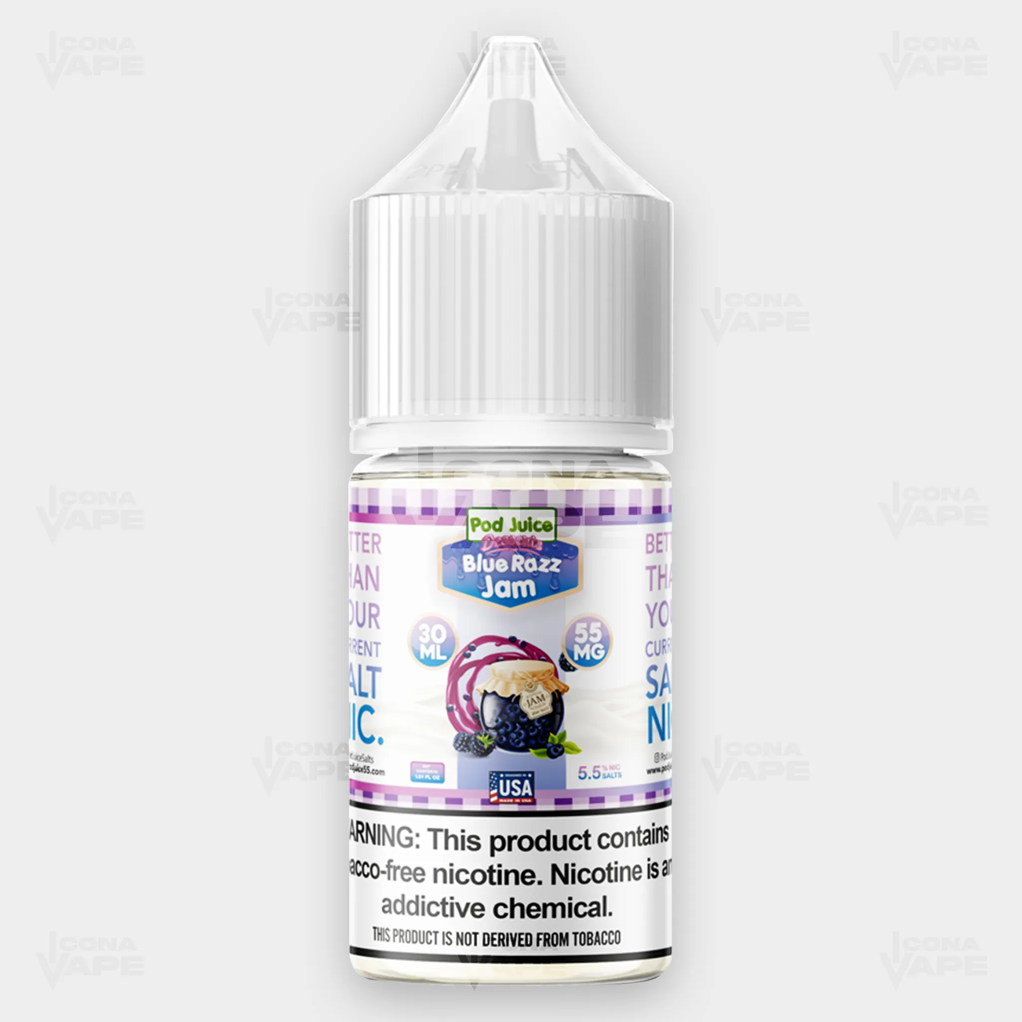 BLUE RAZZ JAM - POD JUICE - 30ML