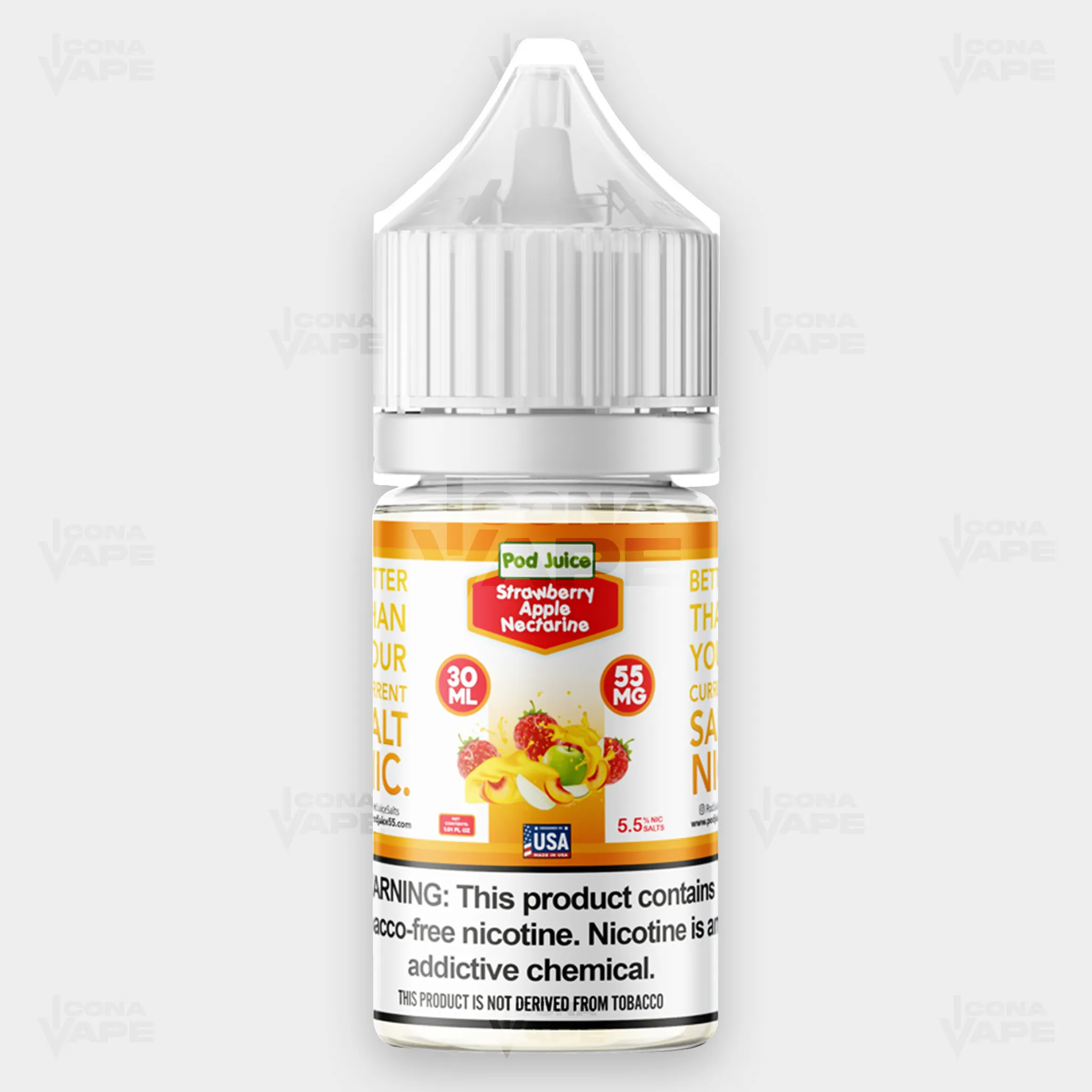STRAWBERRY APPLE NECTARINE - POD JUICE - 30ML