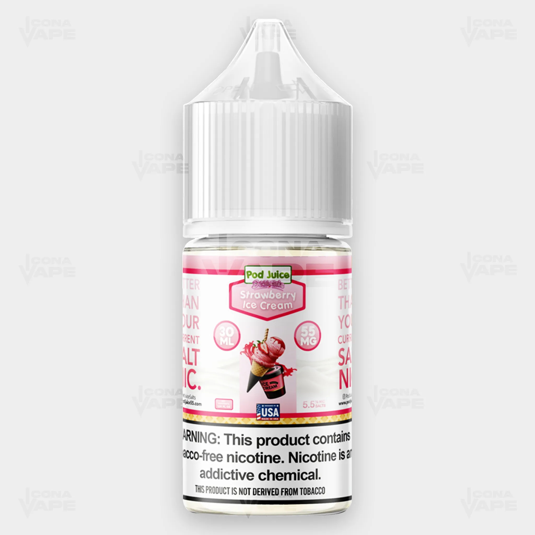 STRAWBERRY ICE CREAM - POD JUICE - 30ML