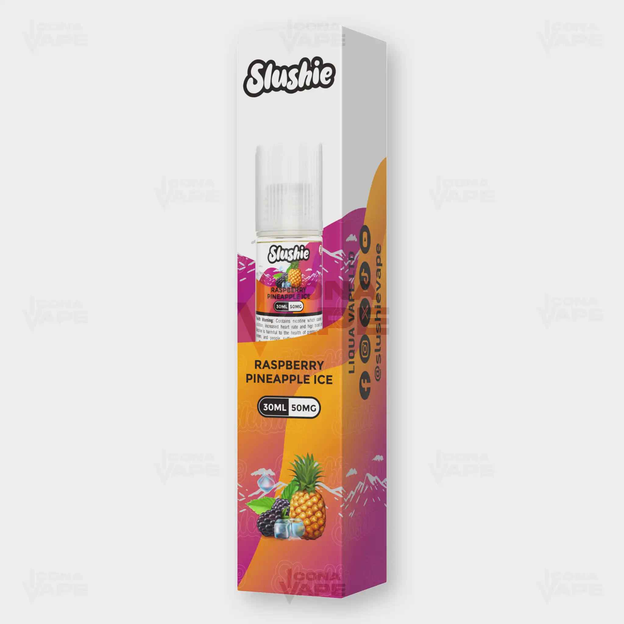 RASPBERRY PINEAPPLE ICE - SLUSHIE - 30ML - Image 2