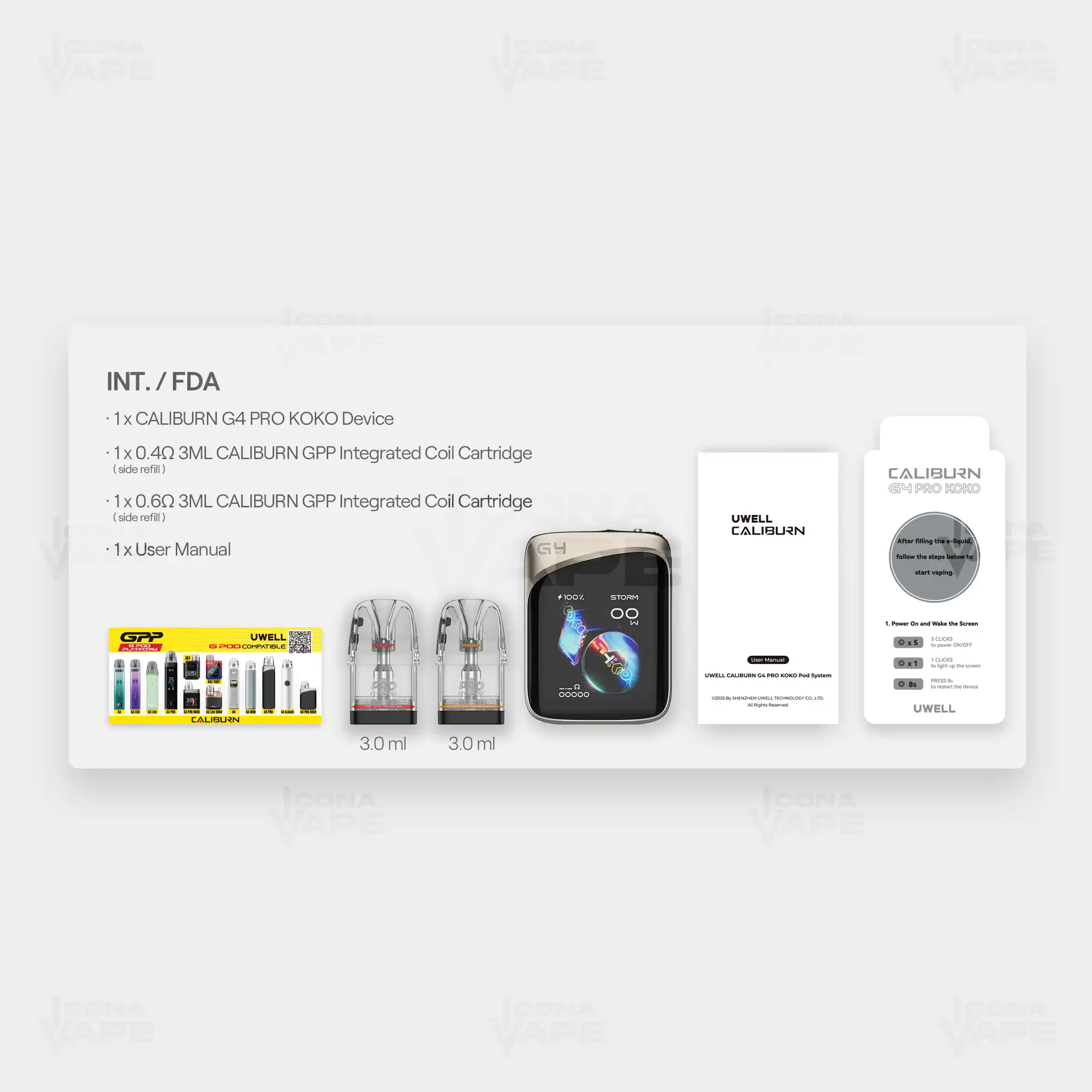 UWELL CALIBURN G4 PRO KOKO POD SYSTEM - Image 4