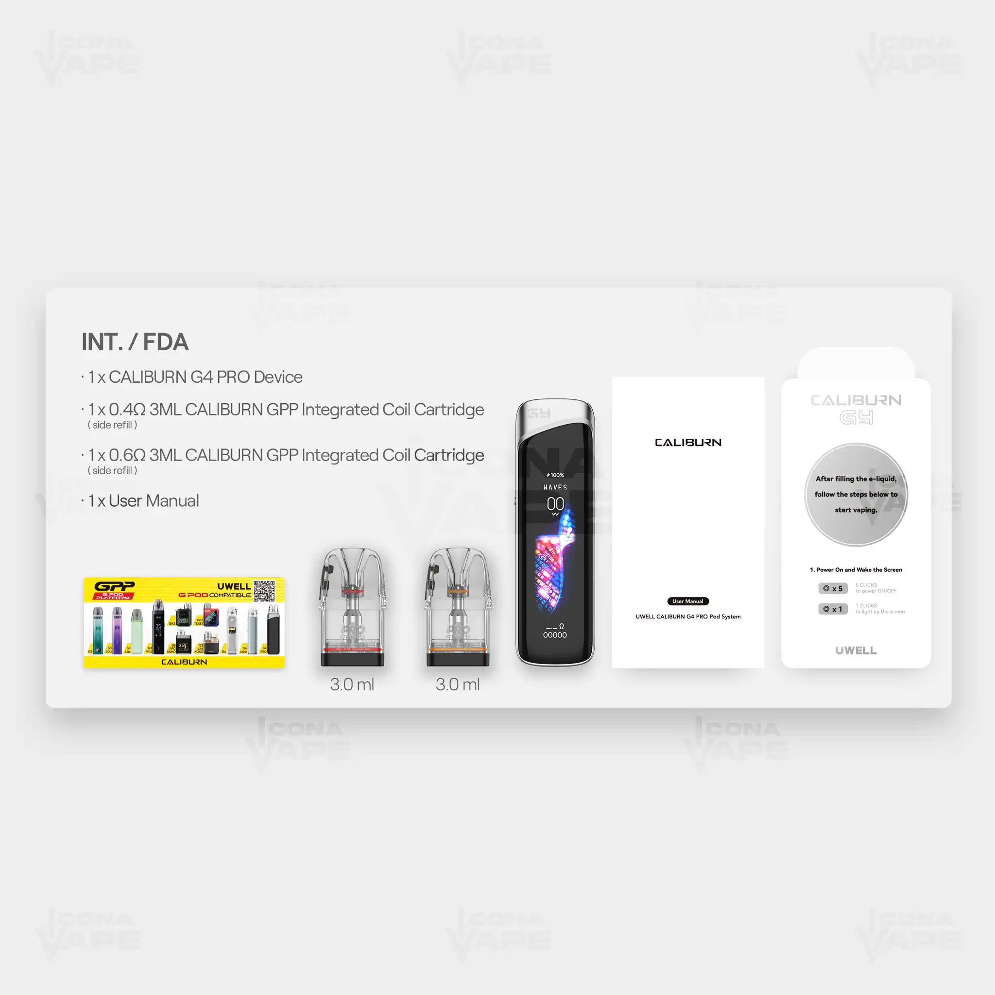 UWELL CALIBURN G4 PRO POD SYSTEM - Image 5