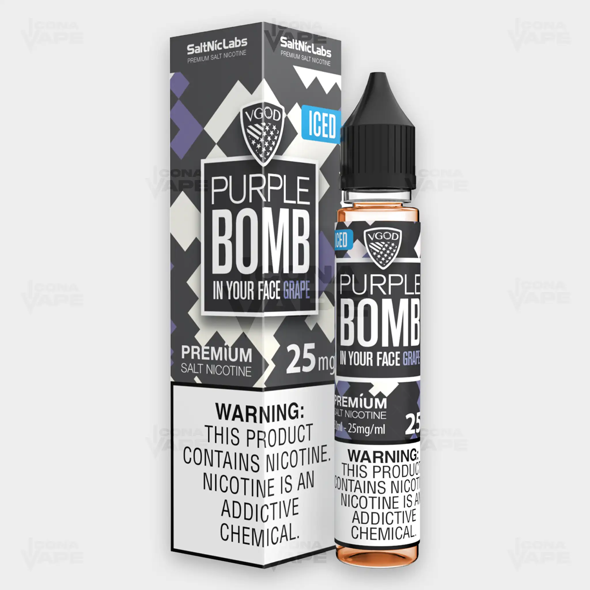 ICED PURPLE BOMB - VGOD SALTNIC - 30ML - Image 2