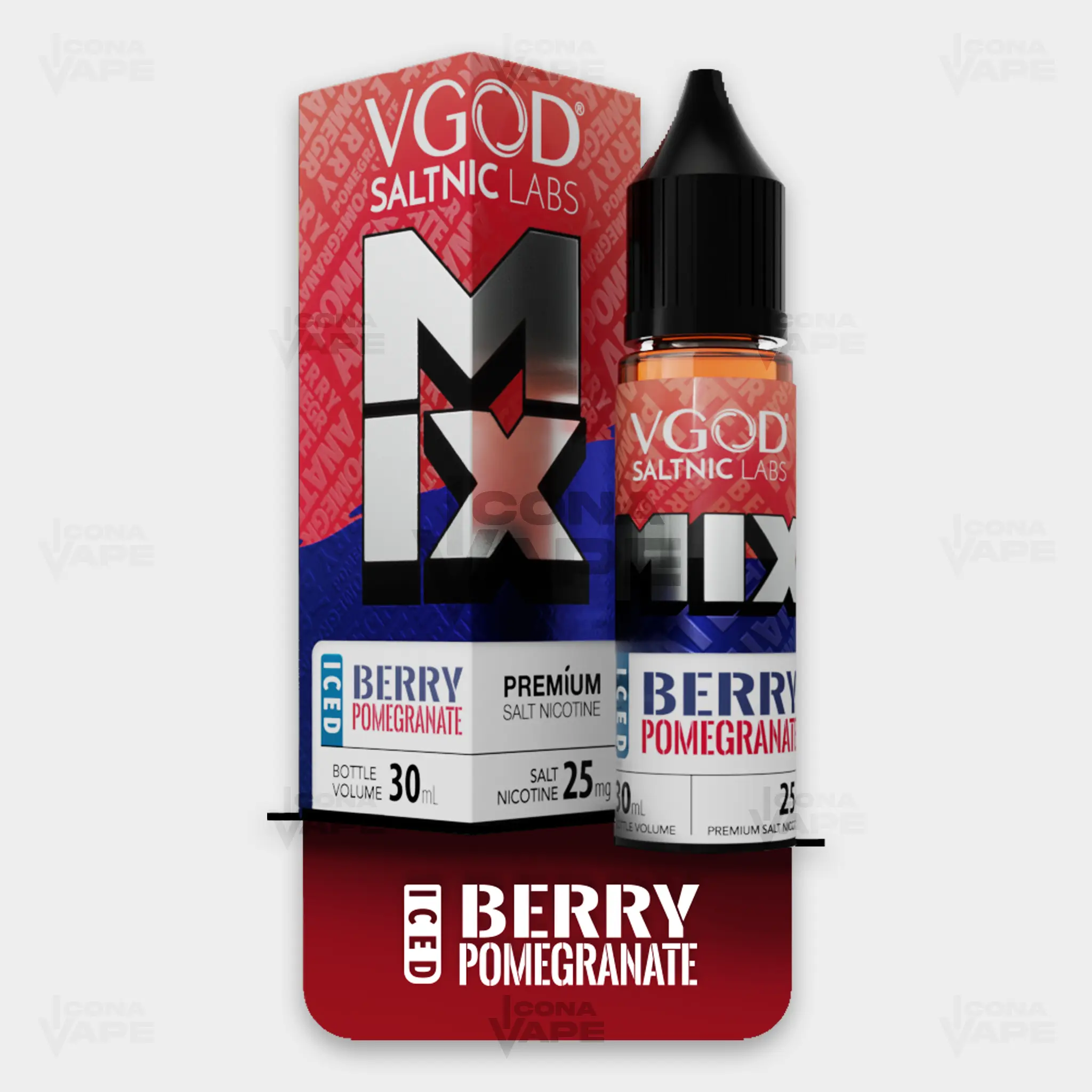 ICED BERRY POMEGRANATE - VGOD SALTNIC MIX - 30ML