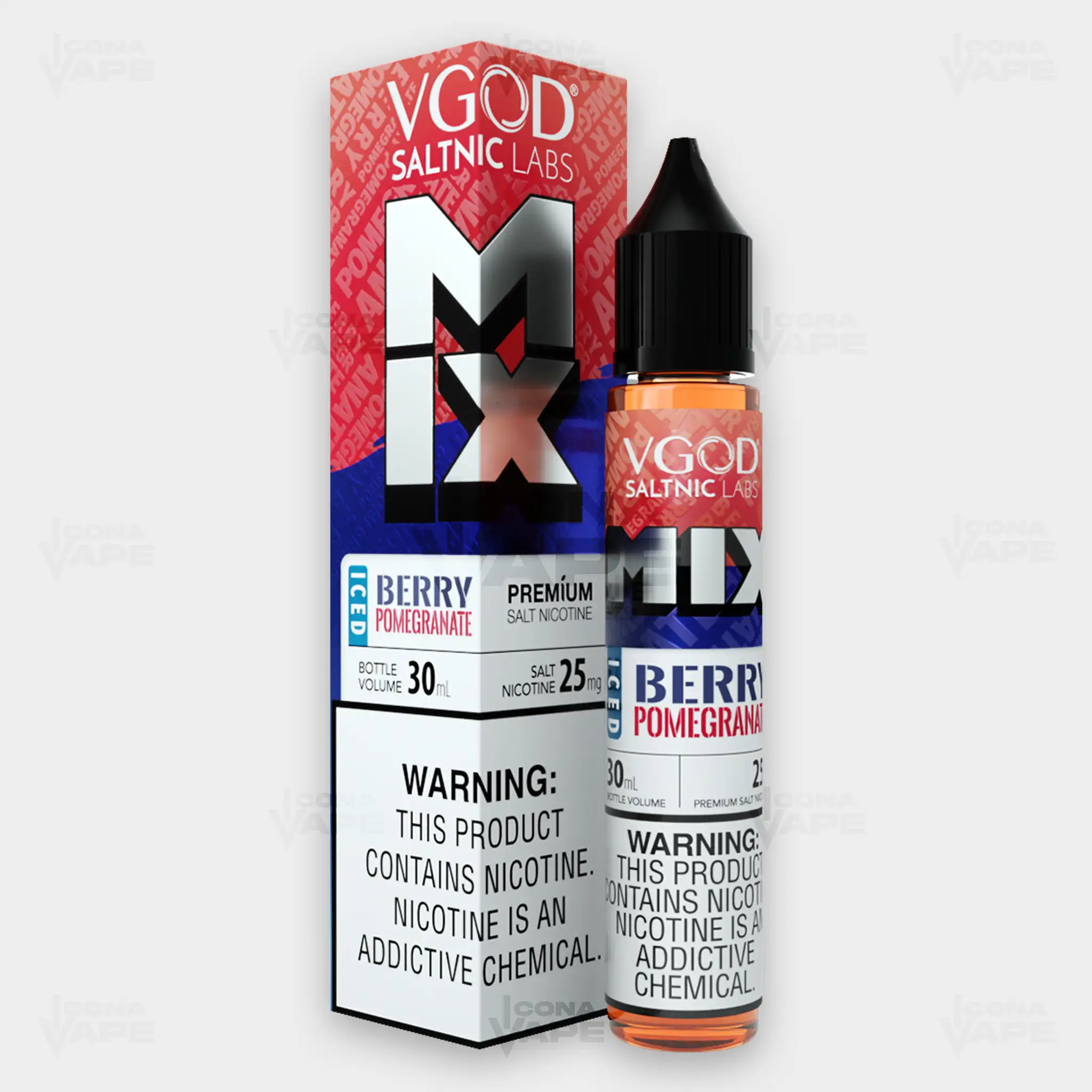 ICED BERRY POMEGRANATE - VGOD SALTNIC MIX - 30ML - Image 2