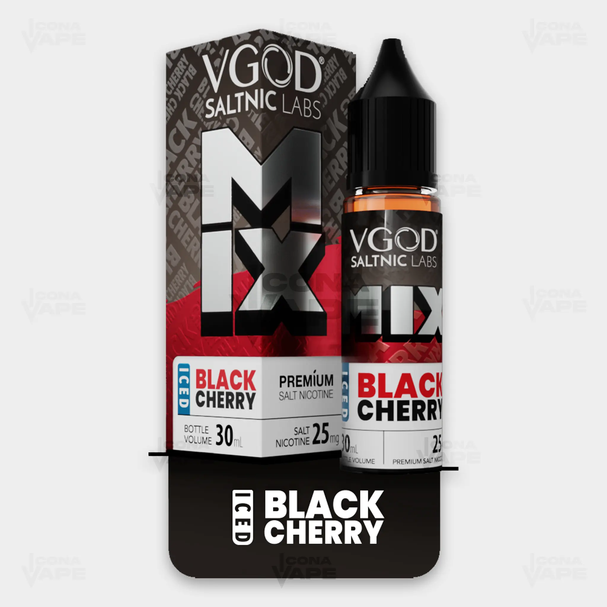 ICED BLACK CHERRY - VGOD SALTNIC MIX - 30ML