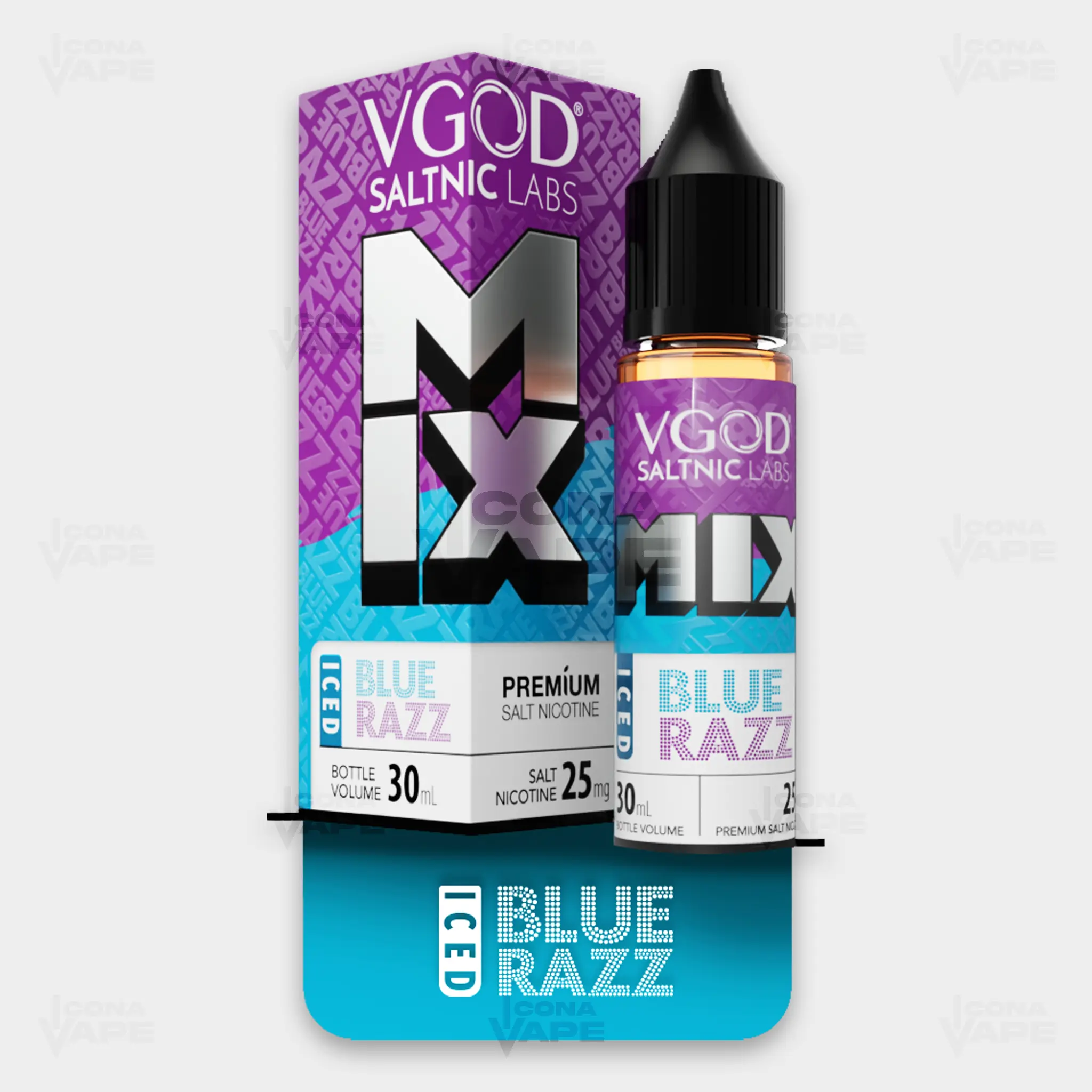 ICED BLUE RAZZ - VGOD SALTNIC MIX - 30ML