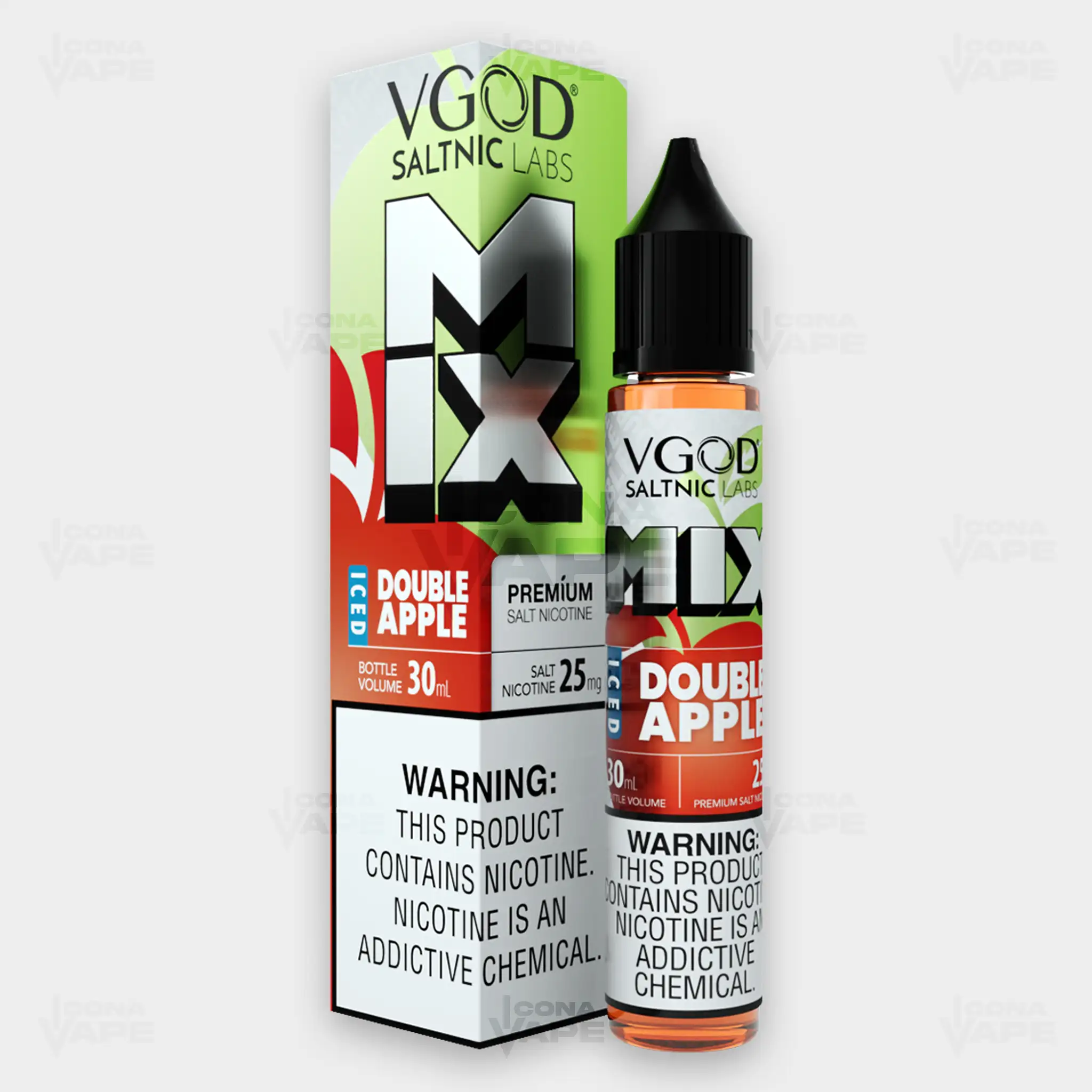 ICED DOUBLE APPLE - VGOD SALTNIC MIX - 30ML - Image 2