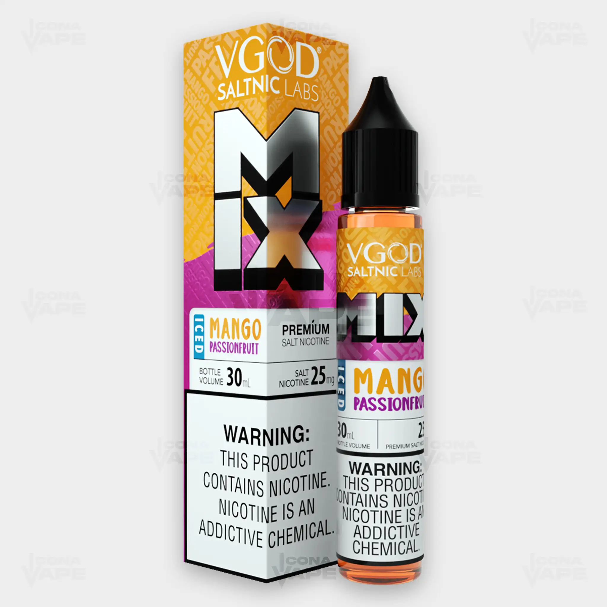 ICED MANGO PASSIONFRUIT - VGOD SALTNIC MIX - 30ML - Image 2