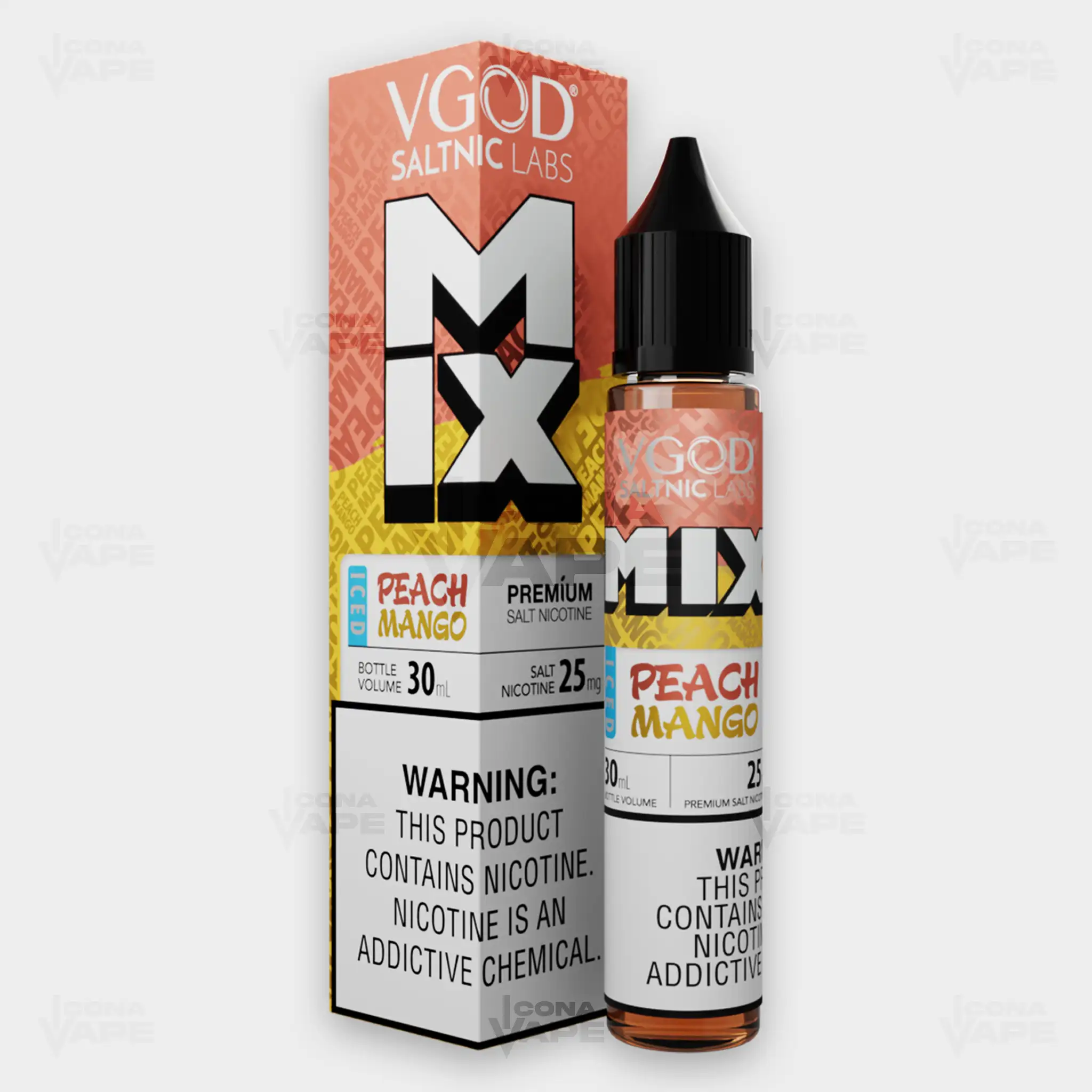 ICED PEACH MANGO - VGOD SALTNIC MIX - 30ML - Image 2